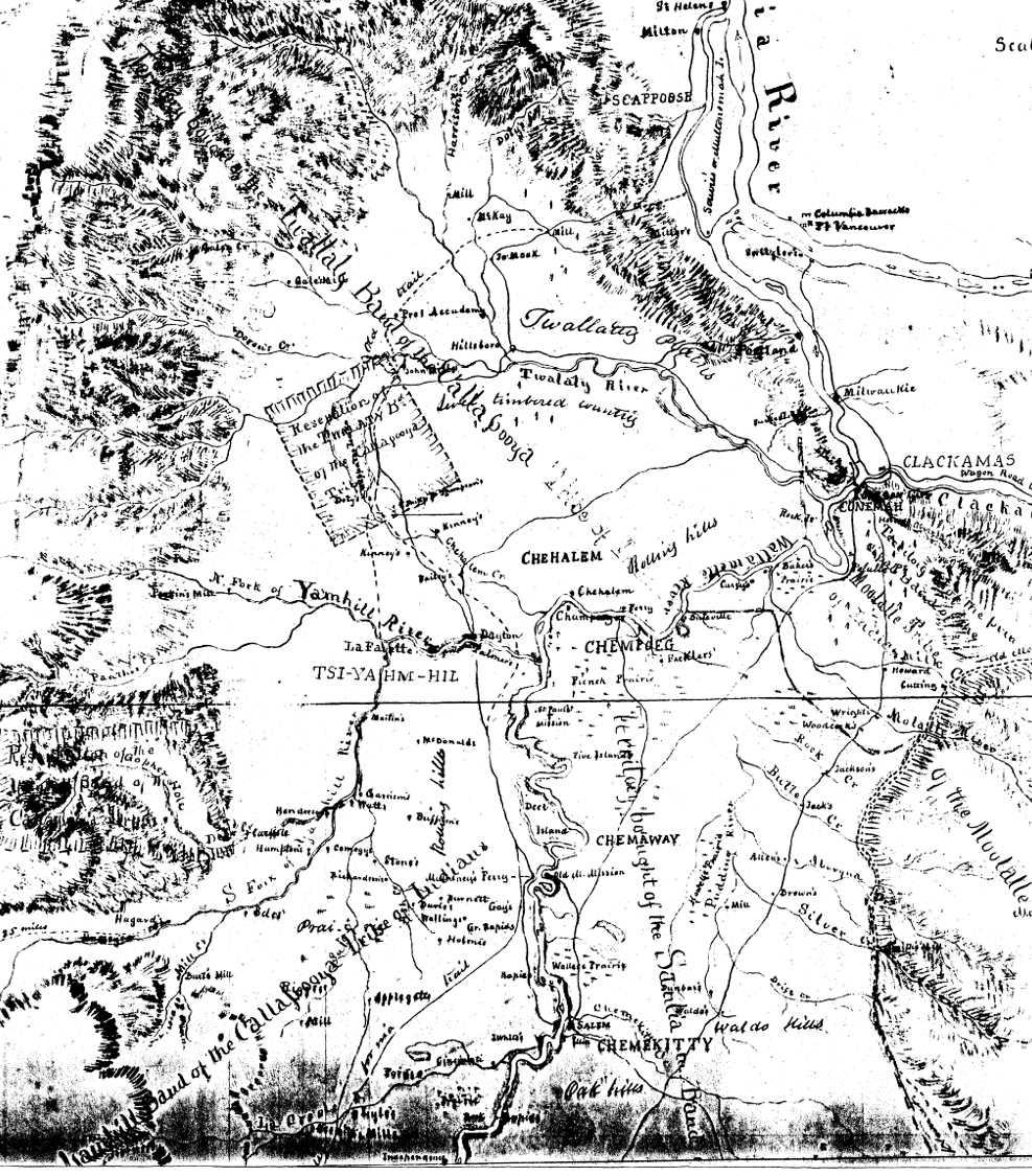 Portion of Gibbs Starling Map 1851
